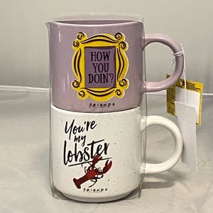 FRIENDS Mug You're My Lobster/ How You Doin Mug Set - NWT